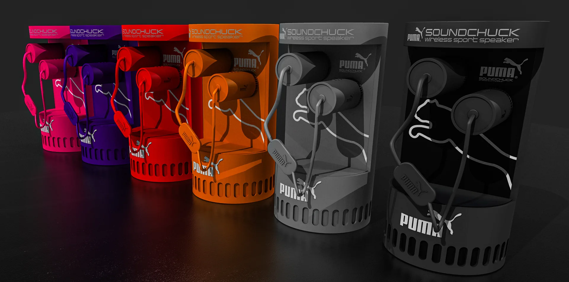 PUMA Soundchuck wireless sport speaker packaging